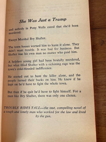 Crest Book: Trouble Rides Tall by Harry Whittington