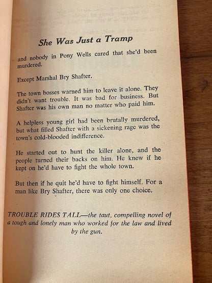 Crest Book: Trouble Rides Tall by Harry Whittington
