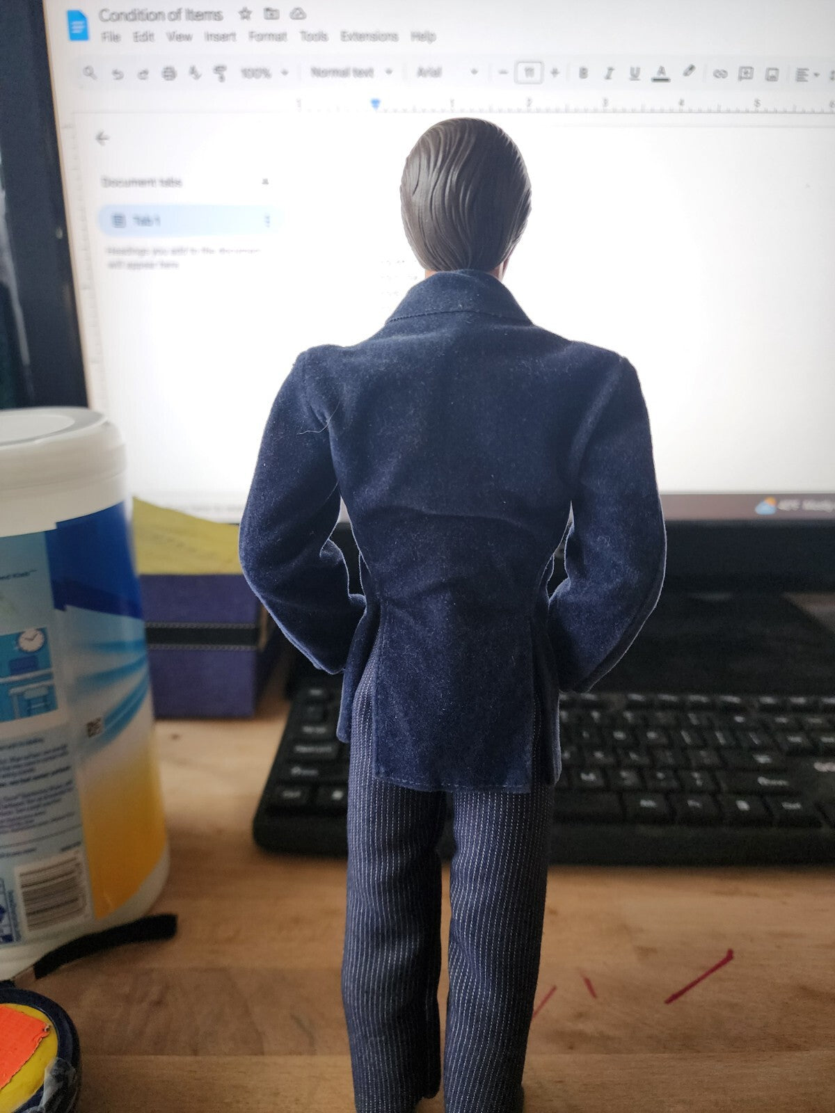 Vtg Mattel 1968 Ken Barbie Doll Taiwan Twist and Turn brown hair blue eye
