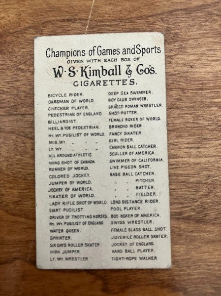 W.S. Kimball & Co: S. Muller Champion Swiss Wrestler