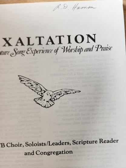 Exaltation A scripture son experience of worship Arranged By Ronn Huff