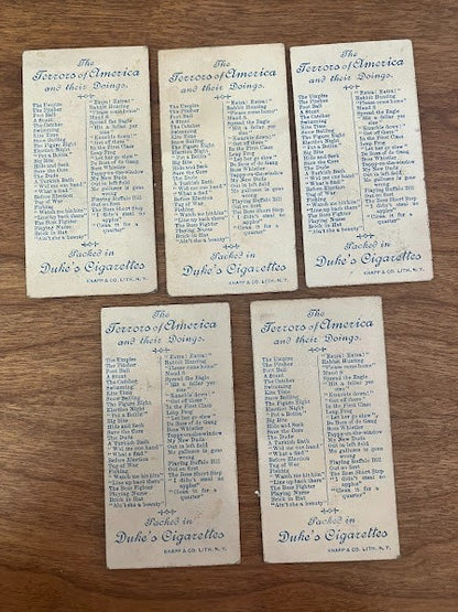 Duke's Cigarette Cards: On the Town - lot of 5