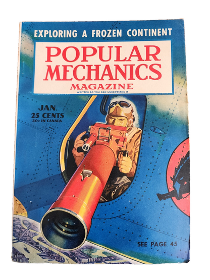 Popular Mechanics Magazine January 1941 WW2 Vintage History