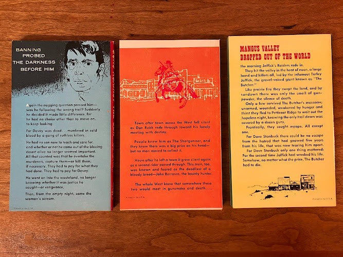 Avon - Lot of 3 Western Paperbacks by Ray Hogan