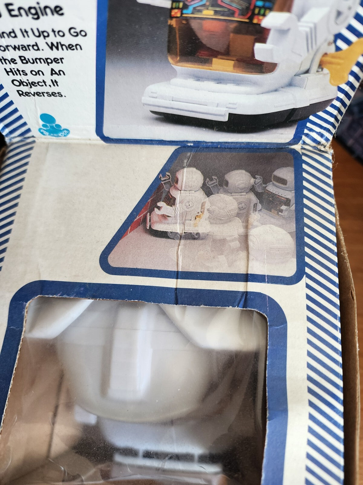 Rare Vintage Toot Toot Robot Wind Up Toy