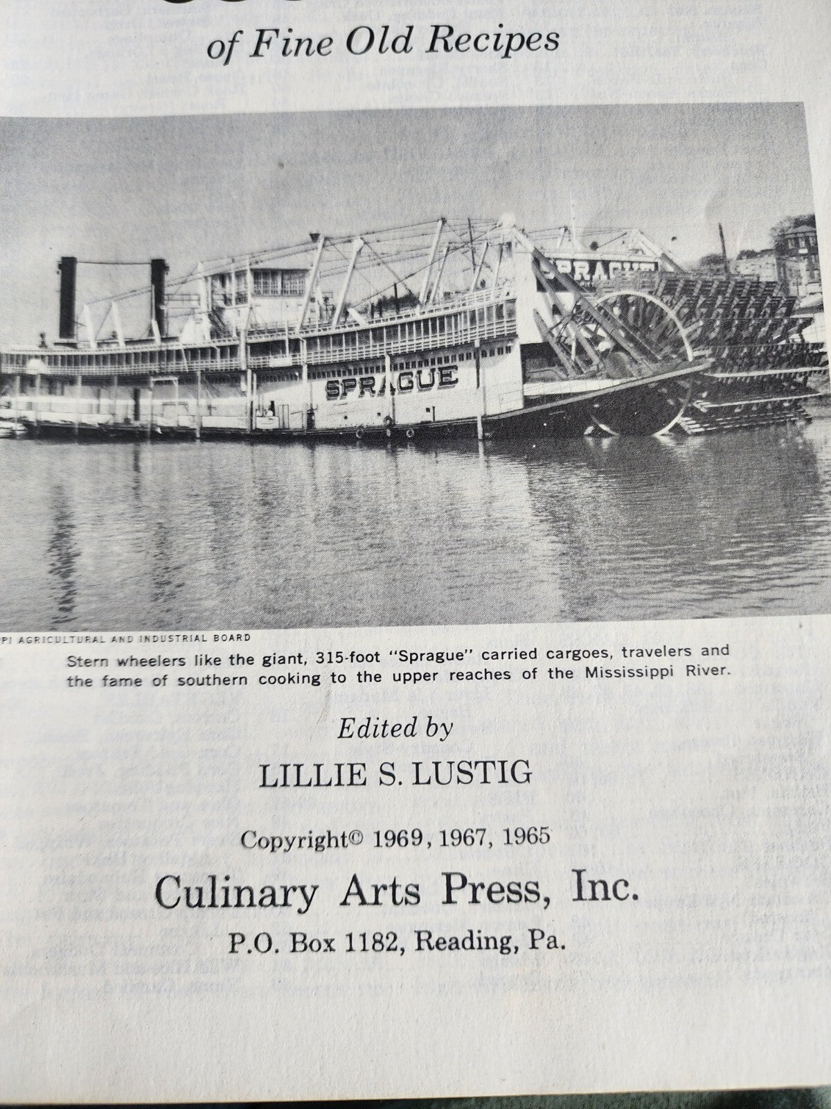 Southern Cookbook: 250 Fine Old Recipes Vtg Book