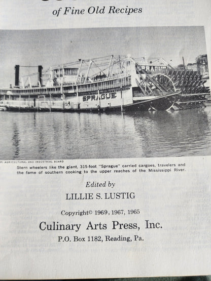 Southern Cookbook: 250 Fine Old Recipes Vtg Book