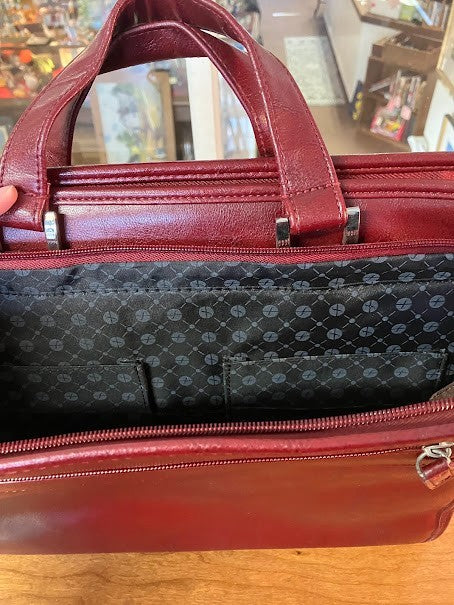 Red Leather - Foray Portfolio Briefcase