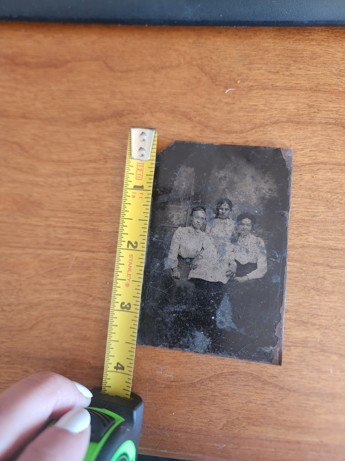Antique Tintype Photo Family Portrait