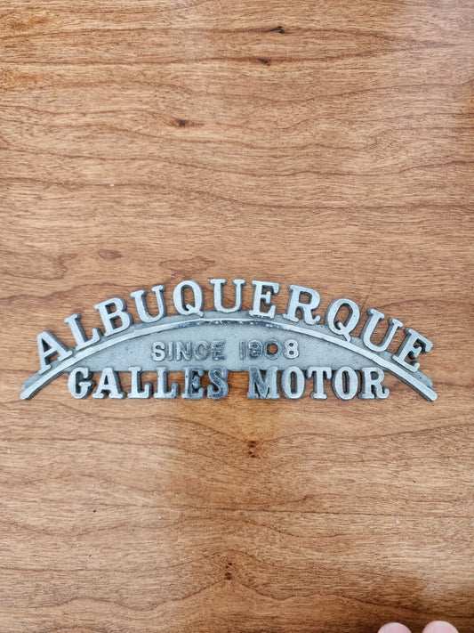 Albuquerque since 1908 Galles Motor Chevy Badge