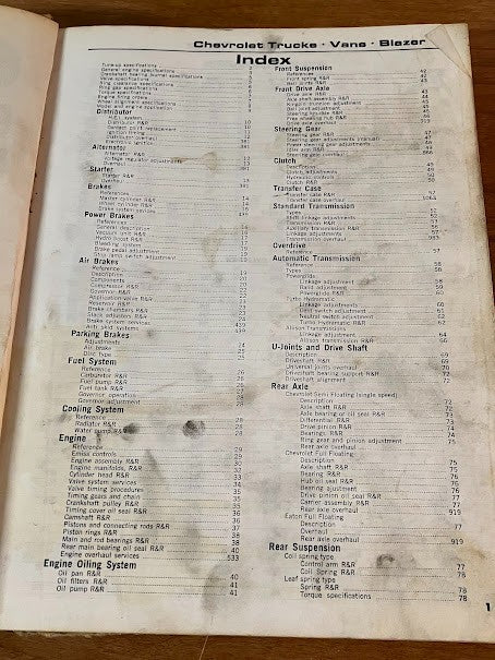 Chilton's TRUCK and VAN REPAIR MANUAL - from 1970 to 1976 - gasoline and diesel