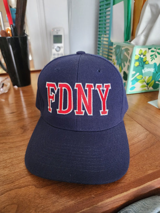 FDNY Cap Navy Blue Adjustable Fire Department New York City