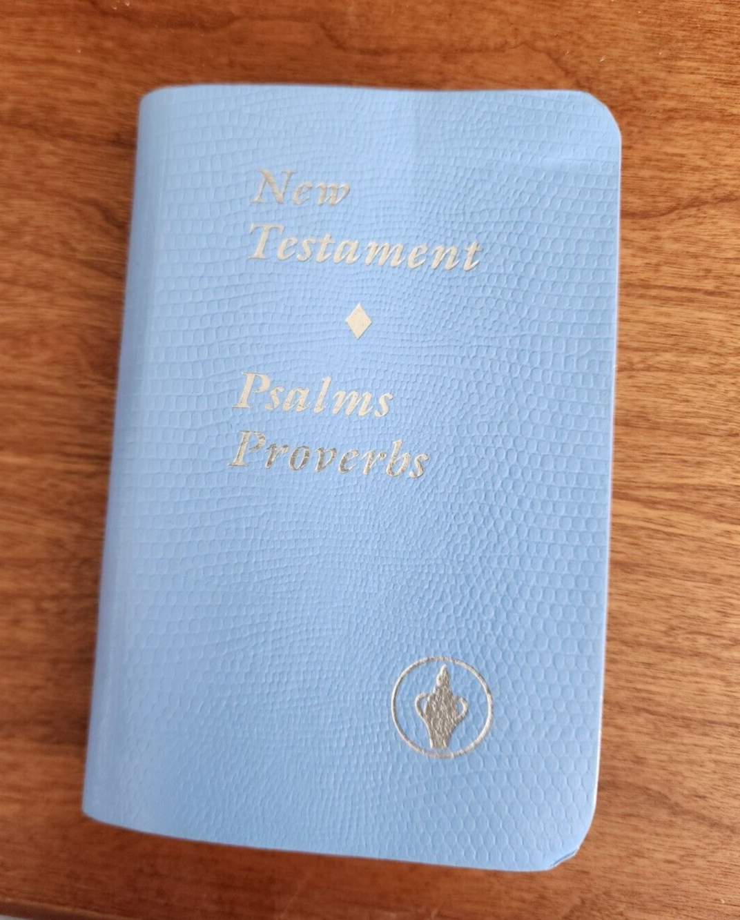 Gideons Blue English New Testament Psalms Proverbs ESV Pocket Bible