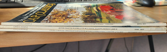 Lot of 3 Car Classics April, June, December 1977 Magazines