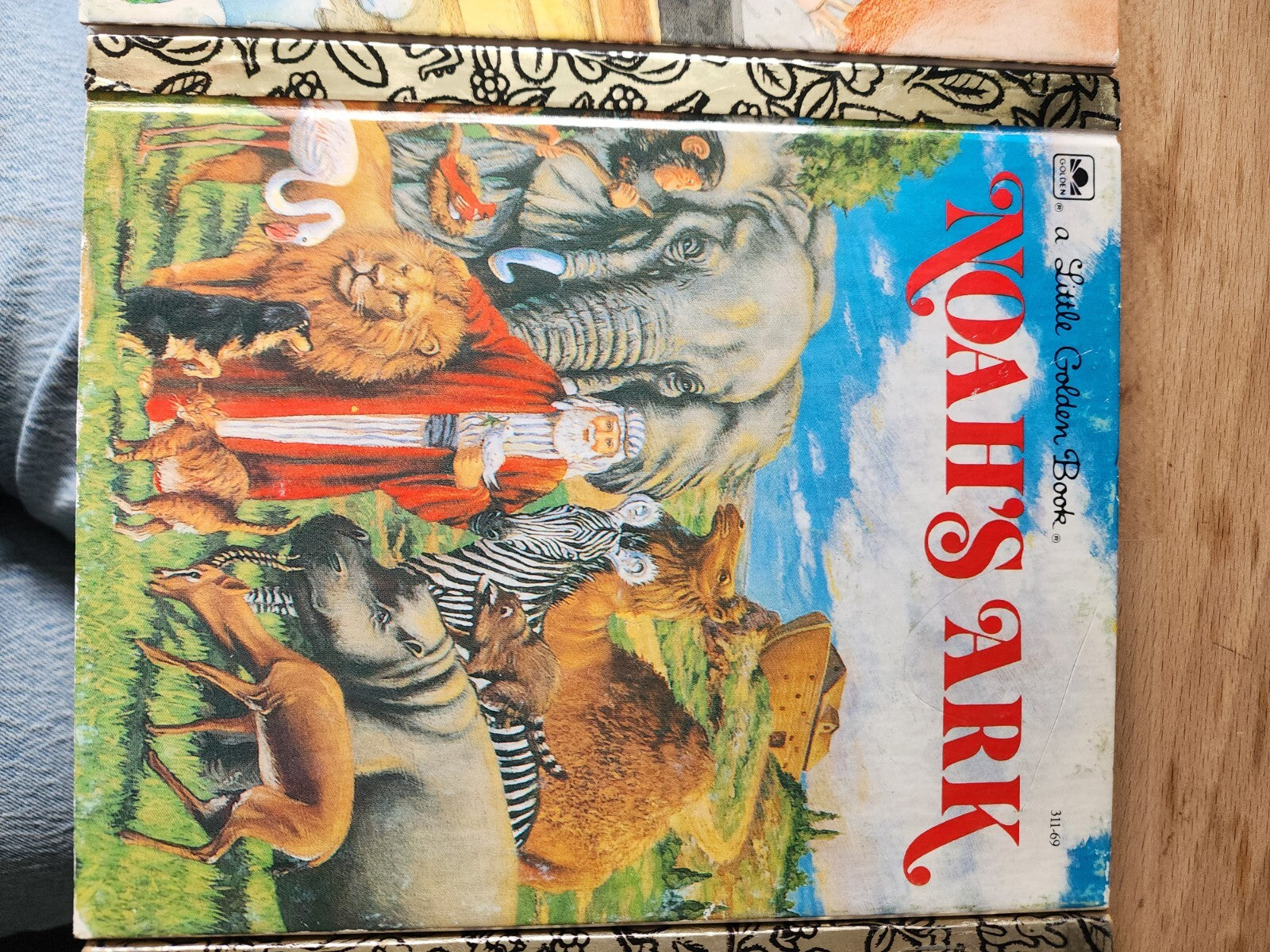 Lot of 3 - A Little Golden Book -Story of Jonah/David & Goliath /Noah's Ark