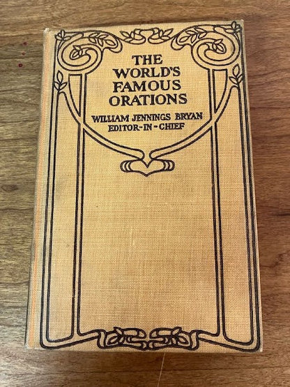 1906 THE WORLD'S FAMEOUS ORATIONS - William Jennings Bryan - 8/10 Volumes