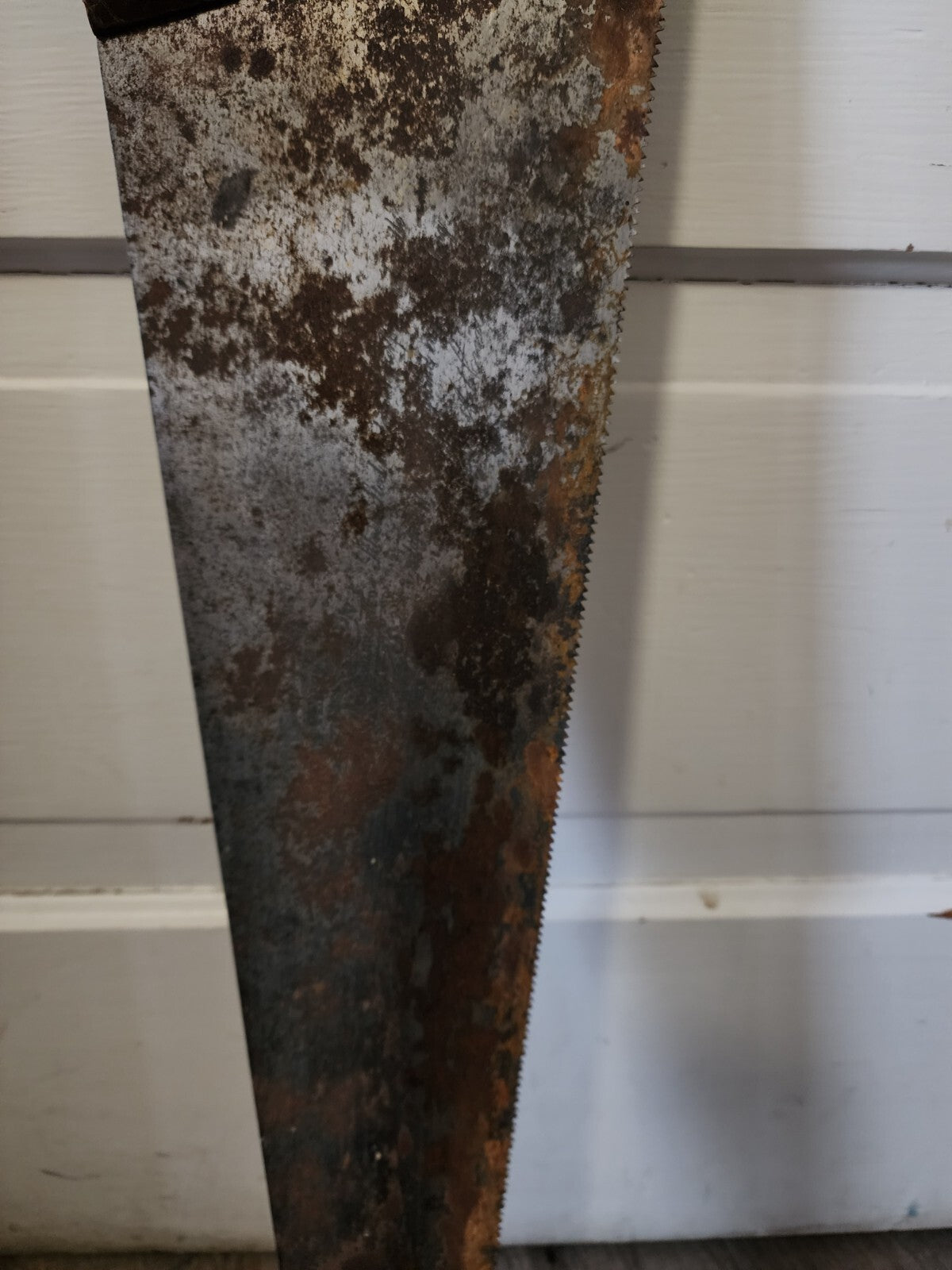 Vtg Hand Saw with Markings 29 1/2"