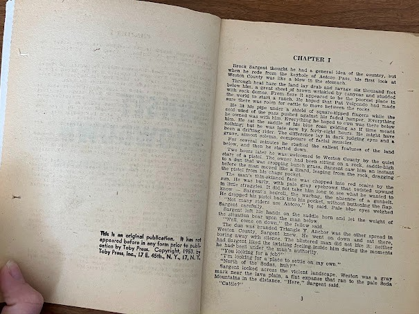 SUNSET SHOWDOWN BY STEVE FRAZEE 1953