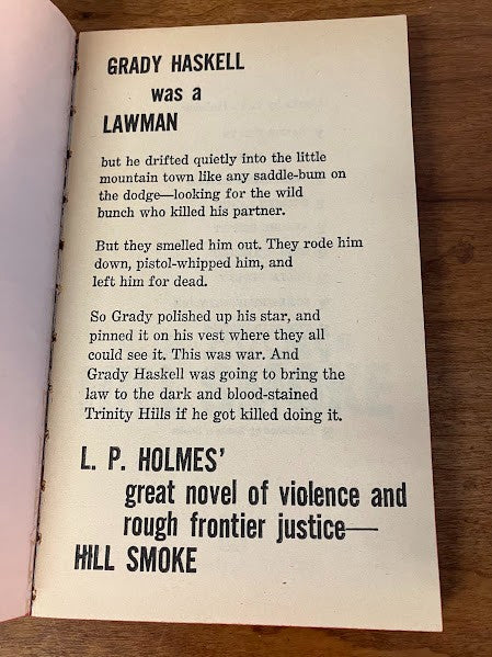 Bantam Books - Hill Smoke by L. P. Holmes