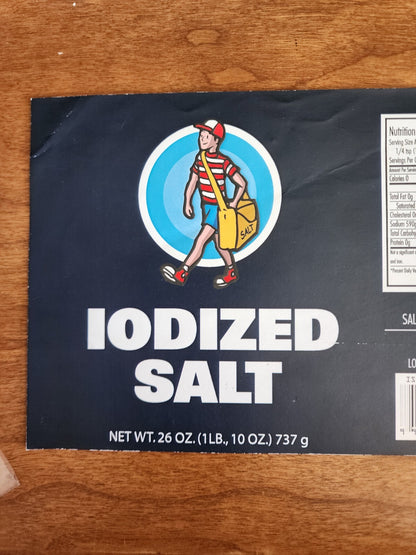 Iodized Salt Sticker Prop