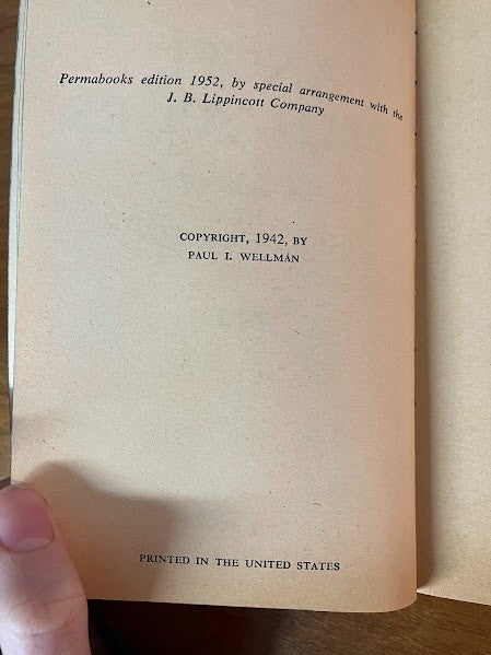 Vtg Paperbacks - Paul Wellmans - lot of 2