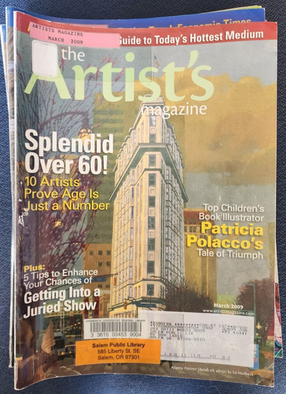 International Artist lot of 9 monthly magazines 2009