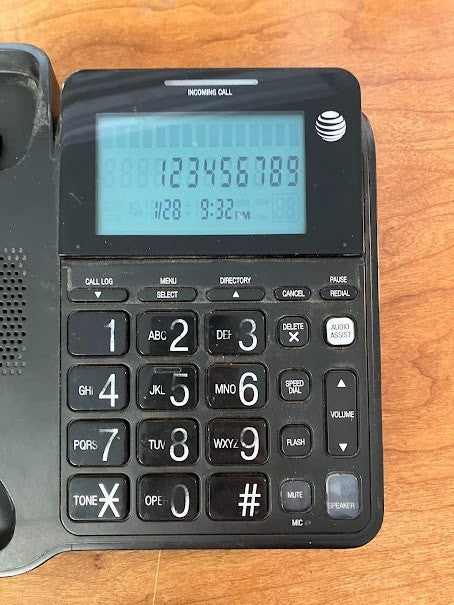 Landline - Corded Black Phone - Working