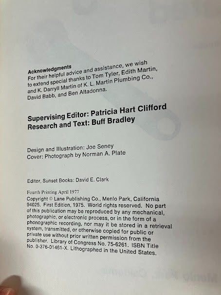 Basic Plumbing Illustrated - Fix-it Guide - A Sunset Book