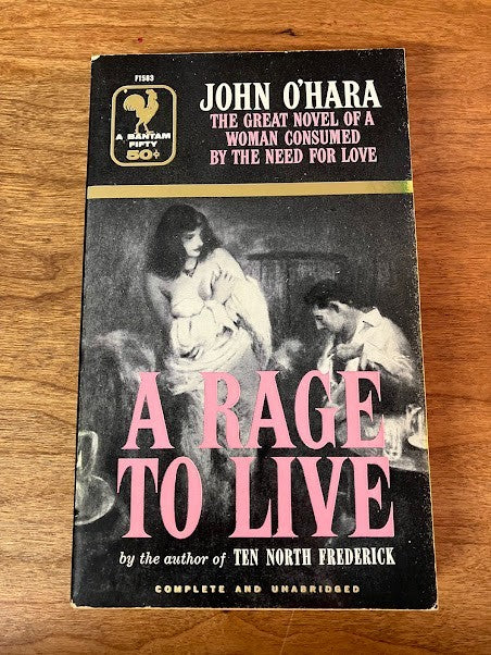 Vtg Paperback - A Rage to Live by John O'Hara