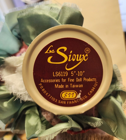 Vintage 1950s Elite Creations Dream Girl Pink Green Gown Doll Brunette