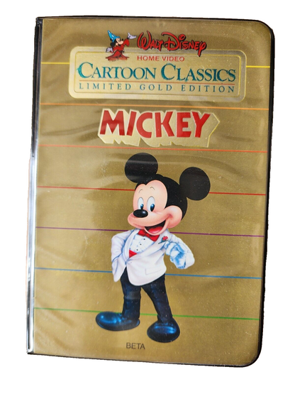 VTG Disney Cartoon Classics Limited Gold Edition "MICKEY" BETA