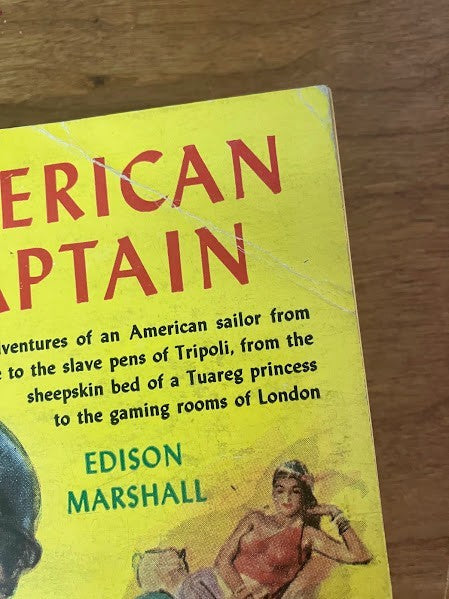 Cardinal Book - American Captain Edison Marshall