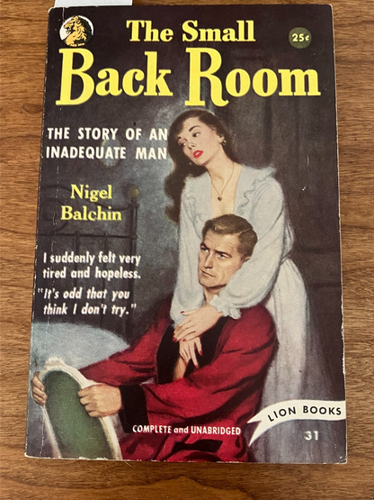 Vintage Paperback - The Small Back Room by Nigel Balchin