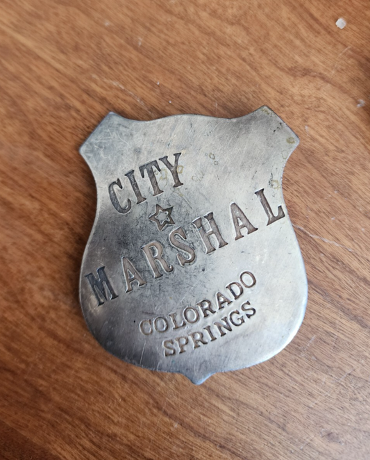 City Marshal Badge, Colorado Springs, Silver