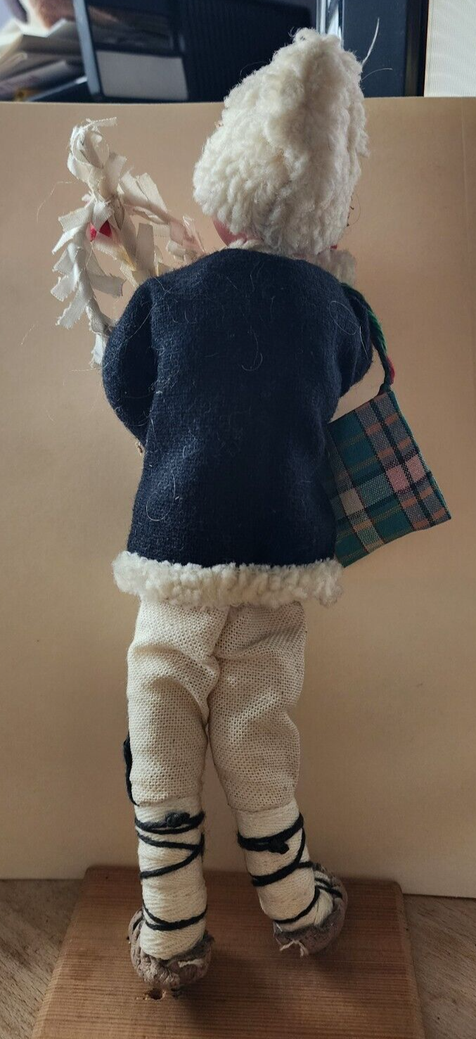Vintage Doll Bulgaria Male Hand painted 12" Traditional Costume Souvenir