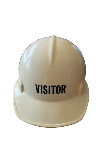 VTG JACKSONS Safety Construction Hard Hat Medium VISITOR