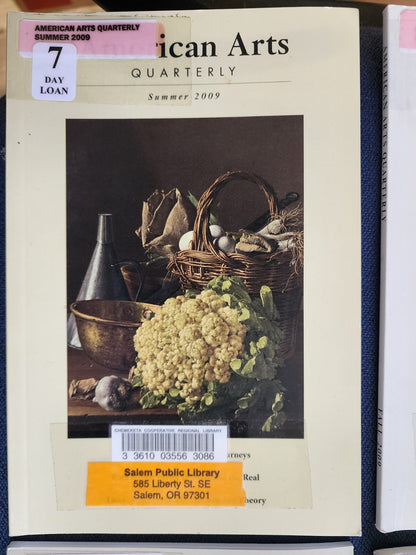 Lot of 4 American Arts Quarterly Back Seasonal Issues 2009