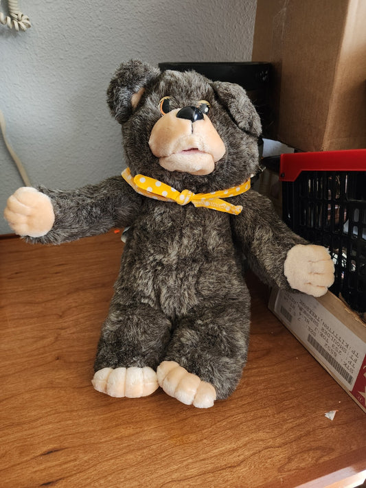 Hasbro Softies Bingo Bear Plush Hand Puppet 1986