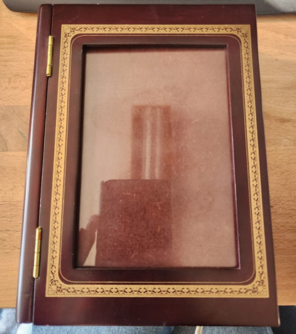 Home Decor Vtg Library Box Wood Book Album 8x6 inch