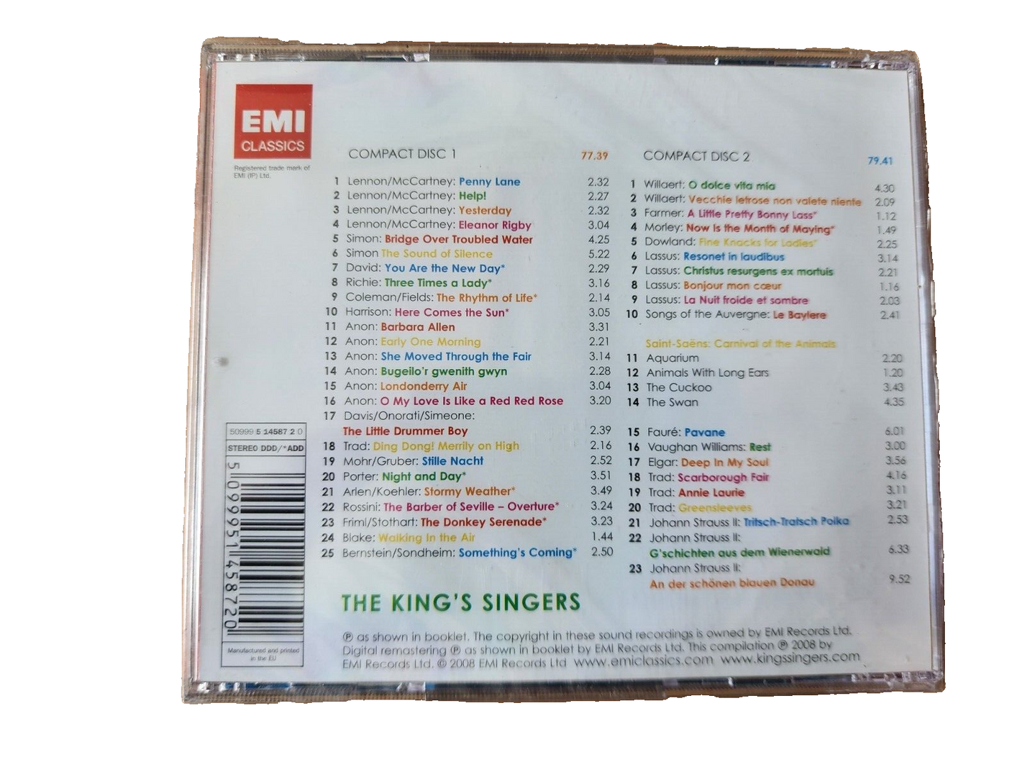 The King's Singers: Greatest Hits - Audio CD - GOOD