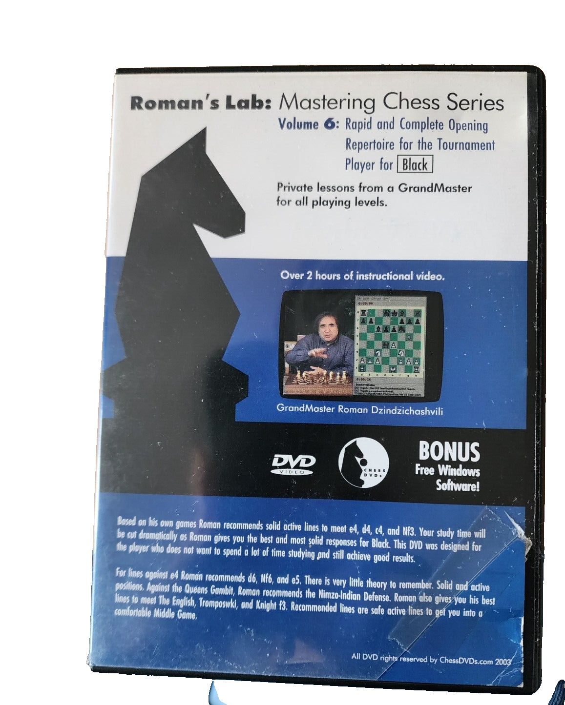 Roman's Lab Volume 6: Rapid and Complete Opening Repertoire (DVD)