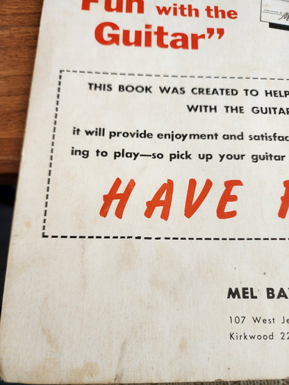 Vintage Mel Bay Guitar Chords Book – Picture & Diagram Form –1959