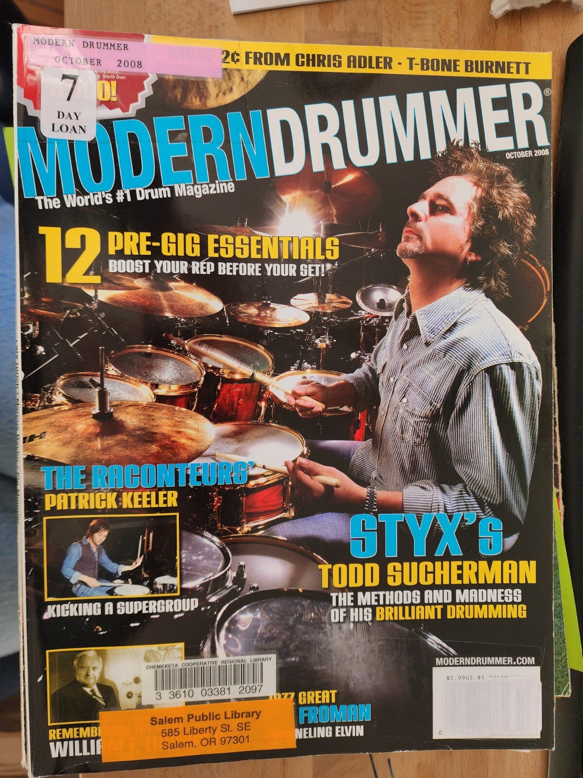 Modern Drummer Magazine Lot Of 12, Jan-Dec 2008 Drumming Magazines