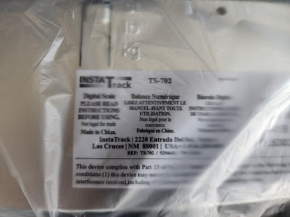 Instatrack Digital Bathroom Scale, Silver New- Open Box