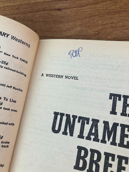 Popular Library - THE UNTAMED BREED BY Jack Barton