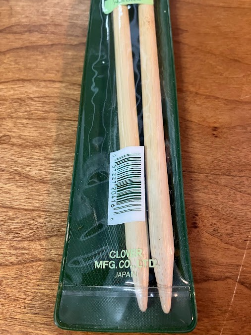 Bamboo Premium Knitting Needles - Lot of 5 - No. 6, 7, 9, 13, and 13