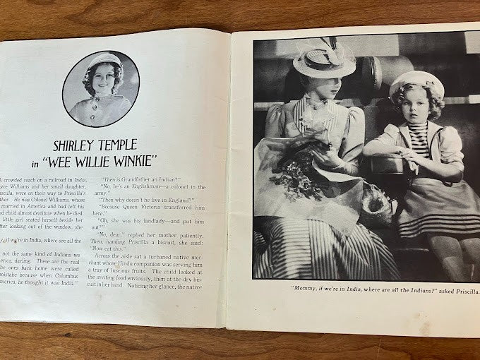 Softcover Vintage 1937 - SHIRLEY TEMPLE IN "WEE WILLIE WINKIE"