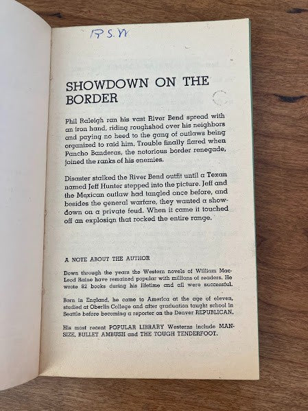 Popular Library - THE RIVER BEND FEUD by William MacLeod Raine