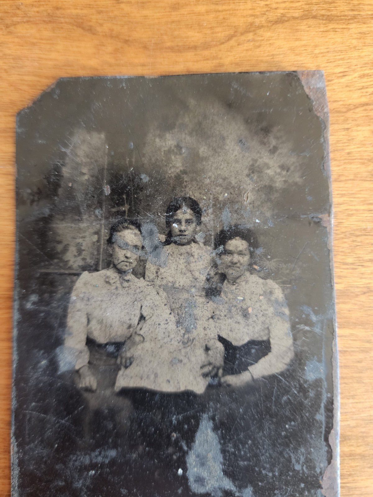 Antique Tintype Photo Family Portrait