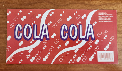 12 Fl Oz Cola Soda Sticker Prop